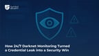 How 24/7 Darknet Monitoring Turned a Credential Leak into a Security Win